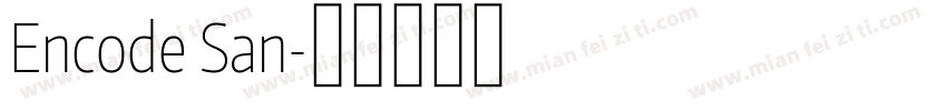Encode San字体转换